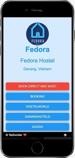 Click 'Save and Update' button to view your website. Click the 'back' button to edit and changes.